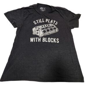 Still Plays with Blocks T-shirt Mens size L